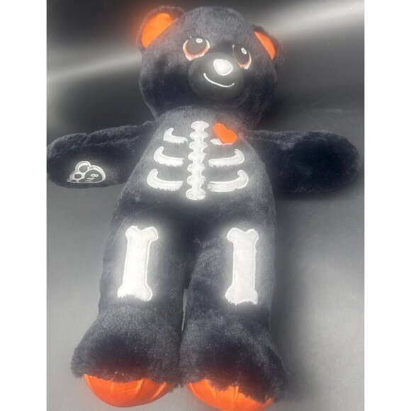 Build-A-Bear BAB Skeleteddy 2017 Halloween Plush Bear Skeleton 16” - Picture 3 of 8
